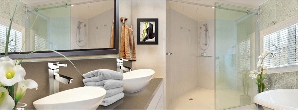Phòng nhà tắm sẽ trở nên sang trọng bởi vách kính phòng tắm
